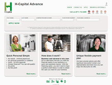 Tablet Screenshot of hcapitaladvance.com